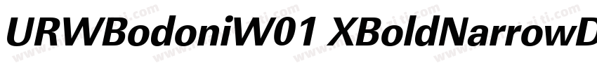 URWBodoniW01 XBoldNarrowD字体转换